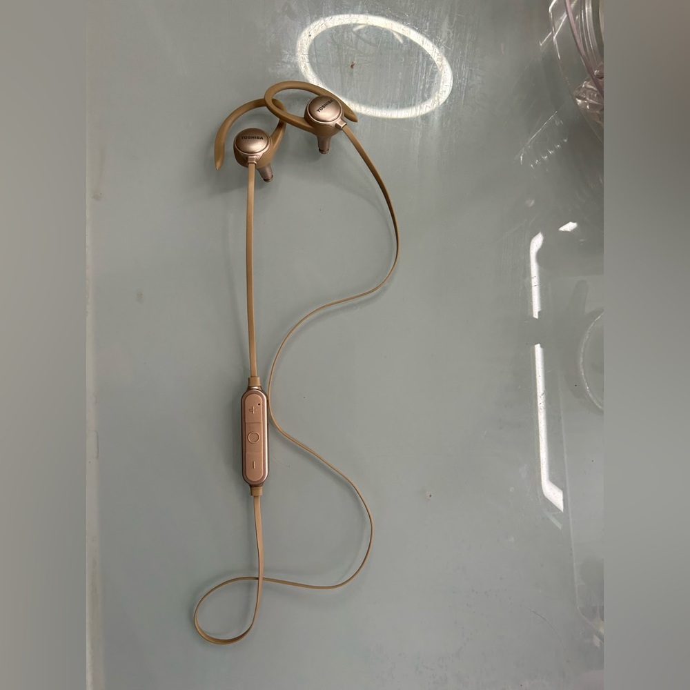 Toshiba Rose Gold Earphones